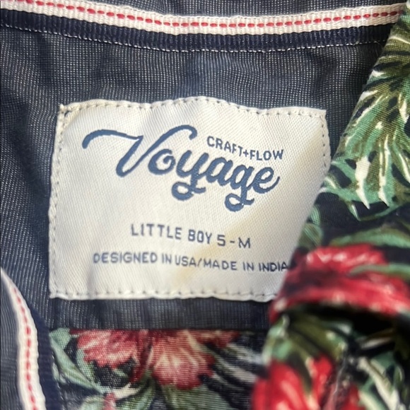 Croft + Flow Voyage Boys Hawaiian Shirt - Picture 2 of 8